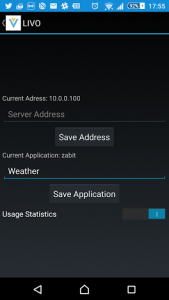 Livo Container Settings